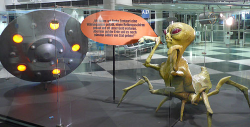 UFO mit Alien